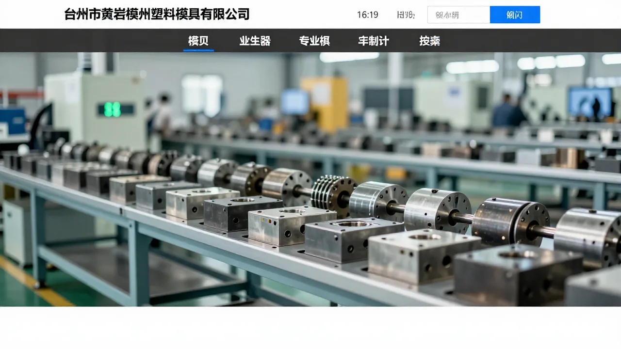 台州市黄岩模州塑料模具有限公司 首页主视觉